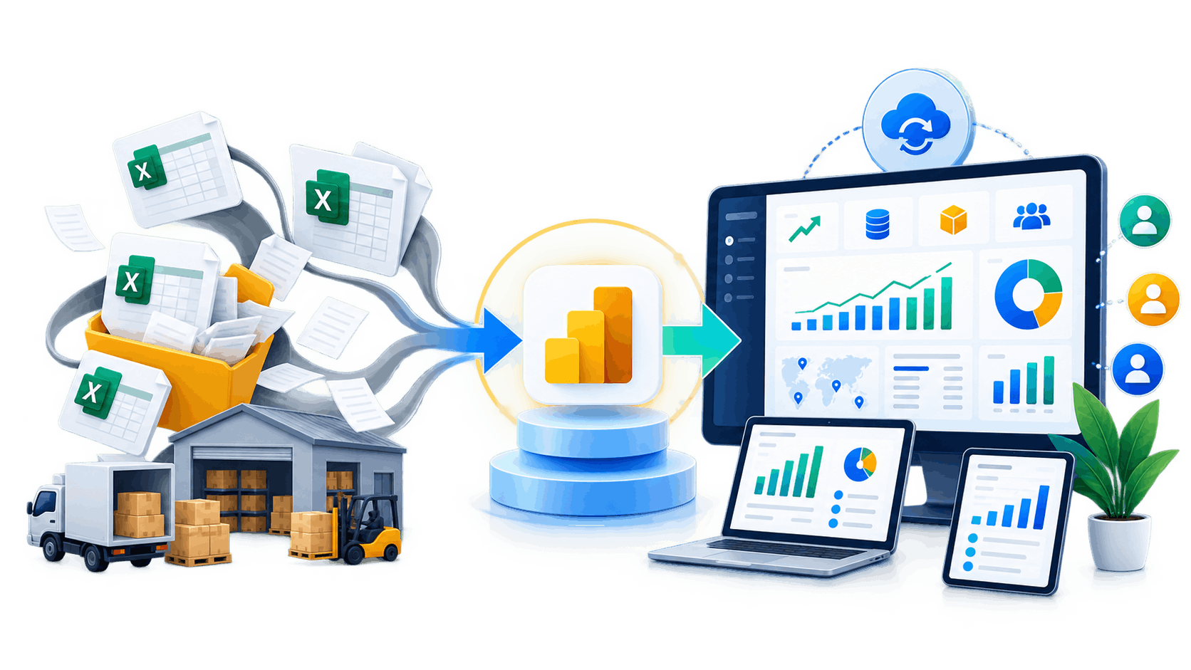 Power BI case study architecture for regional wholesale and distribution reporting
